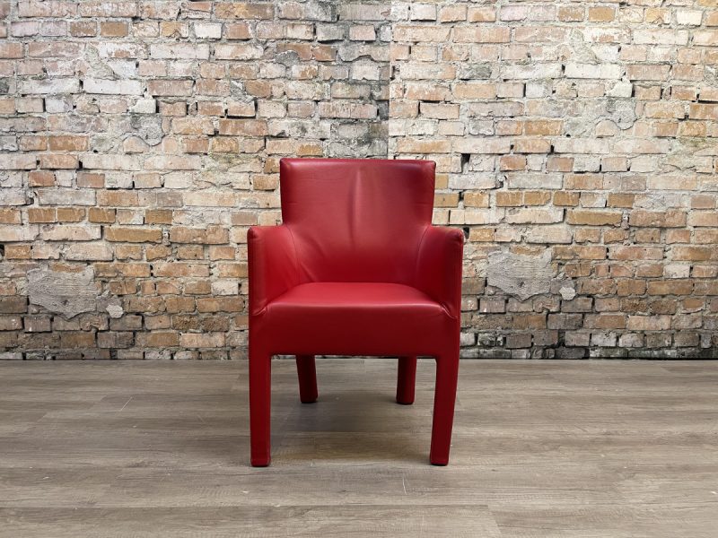 armchair-red-leather-montis-king-theresales