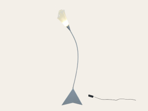Lámpara de pie-Murano-Due-blancoTheReSales