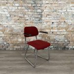 Stoelen-Ahrend-Buisframe-Sledestoel-rood-TheReSales