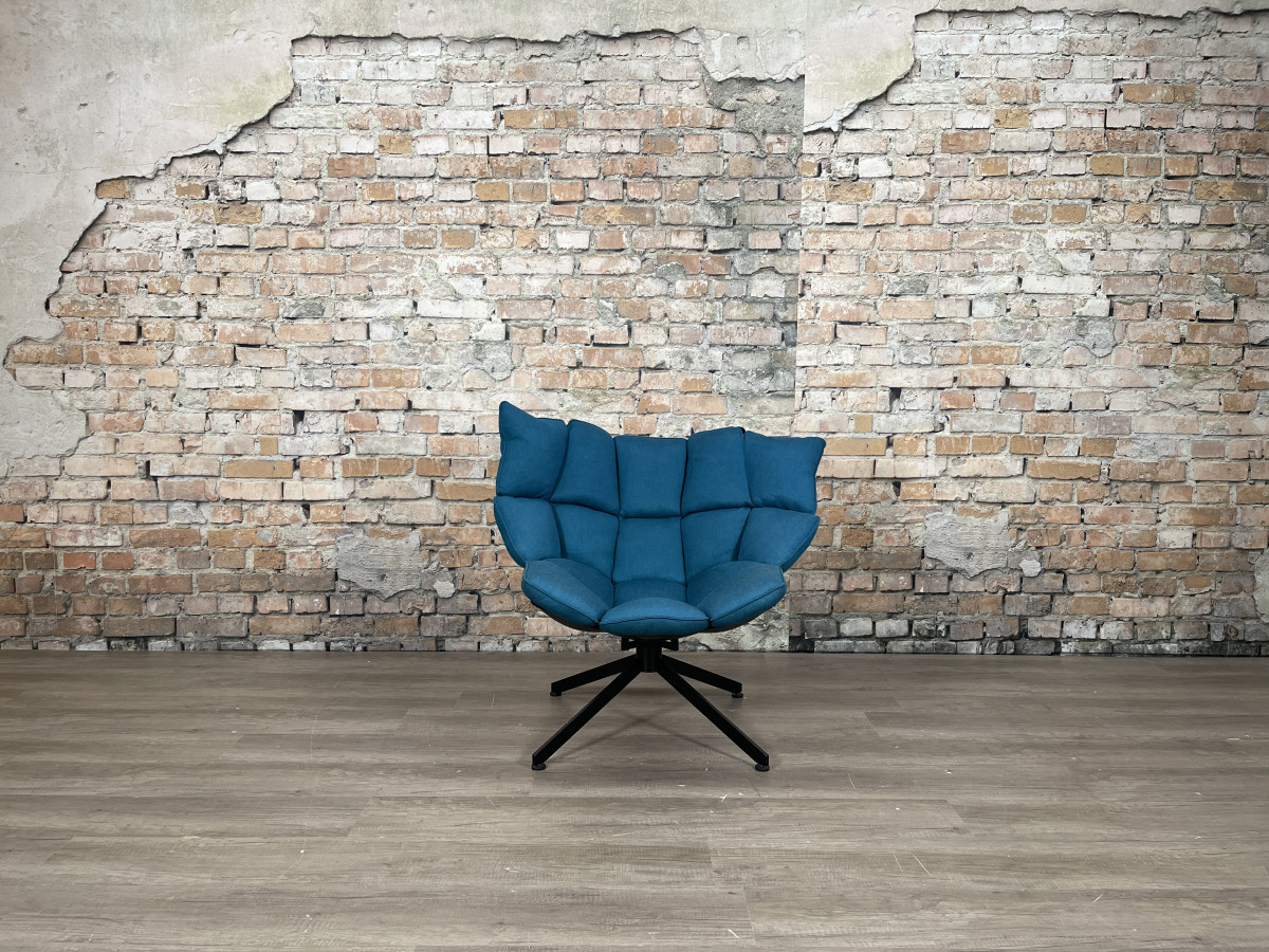B&B Italia-Husk-petrol-blauw-fauteuil-TheReSales