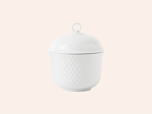 Lyngby-porcelain-Rhombe-sugar-bowl