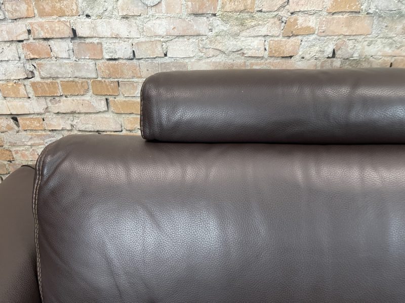 Roche Bobois "Chocolat" Upholstered Leather Sofa - Afbeelding 4