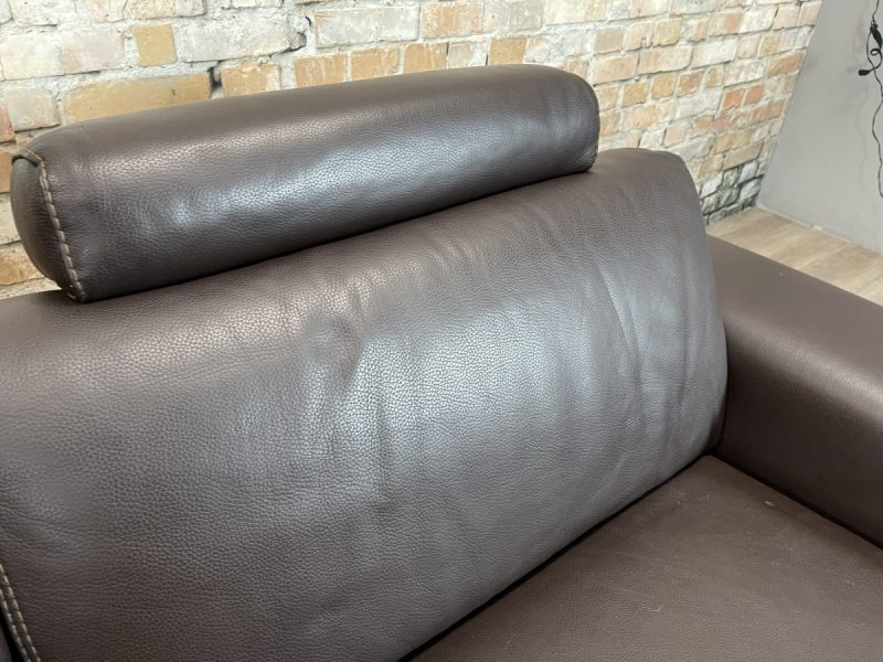 Roche Bobois "Chocolat" Upholstered Leather Sofa - Afbeelding 5