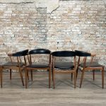 Broderna Andersen Vintage Rosewood and Skai Chairs set - Afbeelding 2