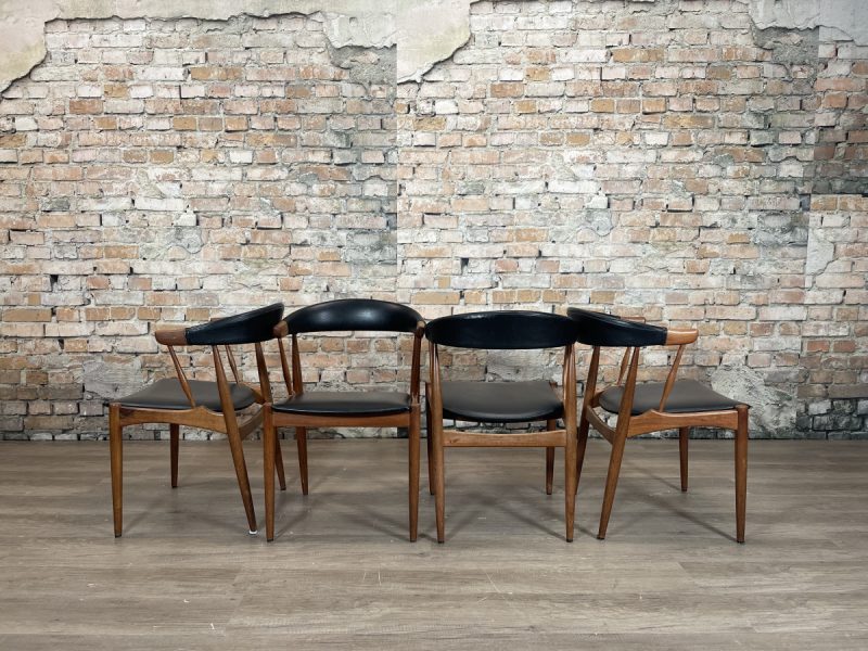 Broderna Andersen Vintage Rosewood and Skai Chairs set - Afbeelding 2