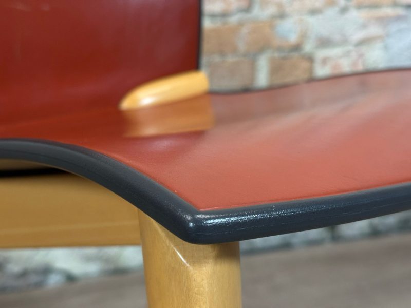 Cassina U-8 Chair rood zonder armleuning - Afbeelding 13