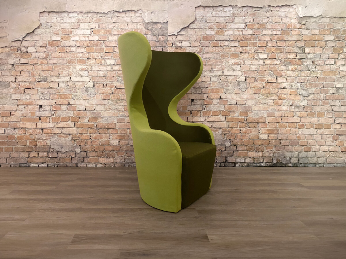 Moderne-groene-oorfauteuil-theresales