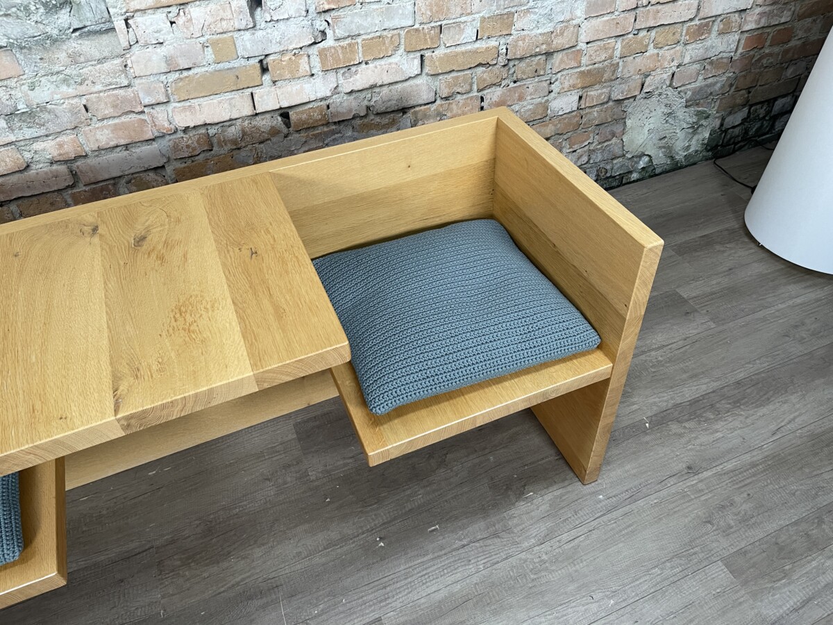 Massief Eiken Tête-à-Tête Design Bank - Afbeelding 3