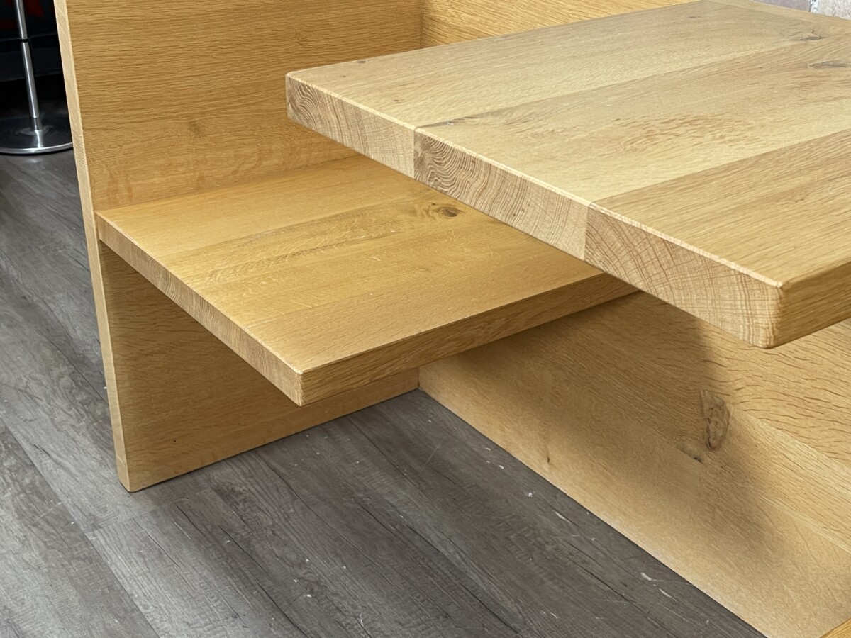 Massief Eiken Tête-à-Tête Design Bank - Afbeelding 7