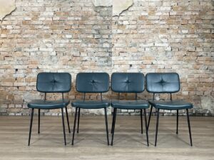 Satelliet-Gerlin-Petrol-Gecapitonneerd-Set-van-4-theresales