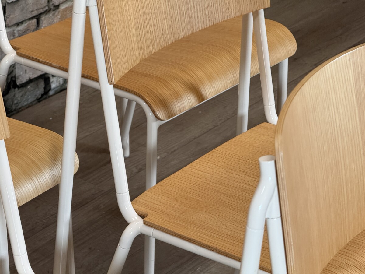 HAY Petit Standard Hout/Wit Set van 6 - Afbeelding 12