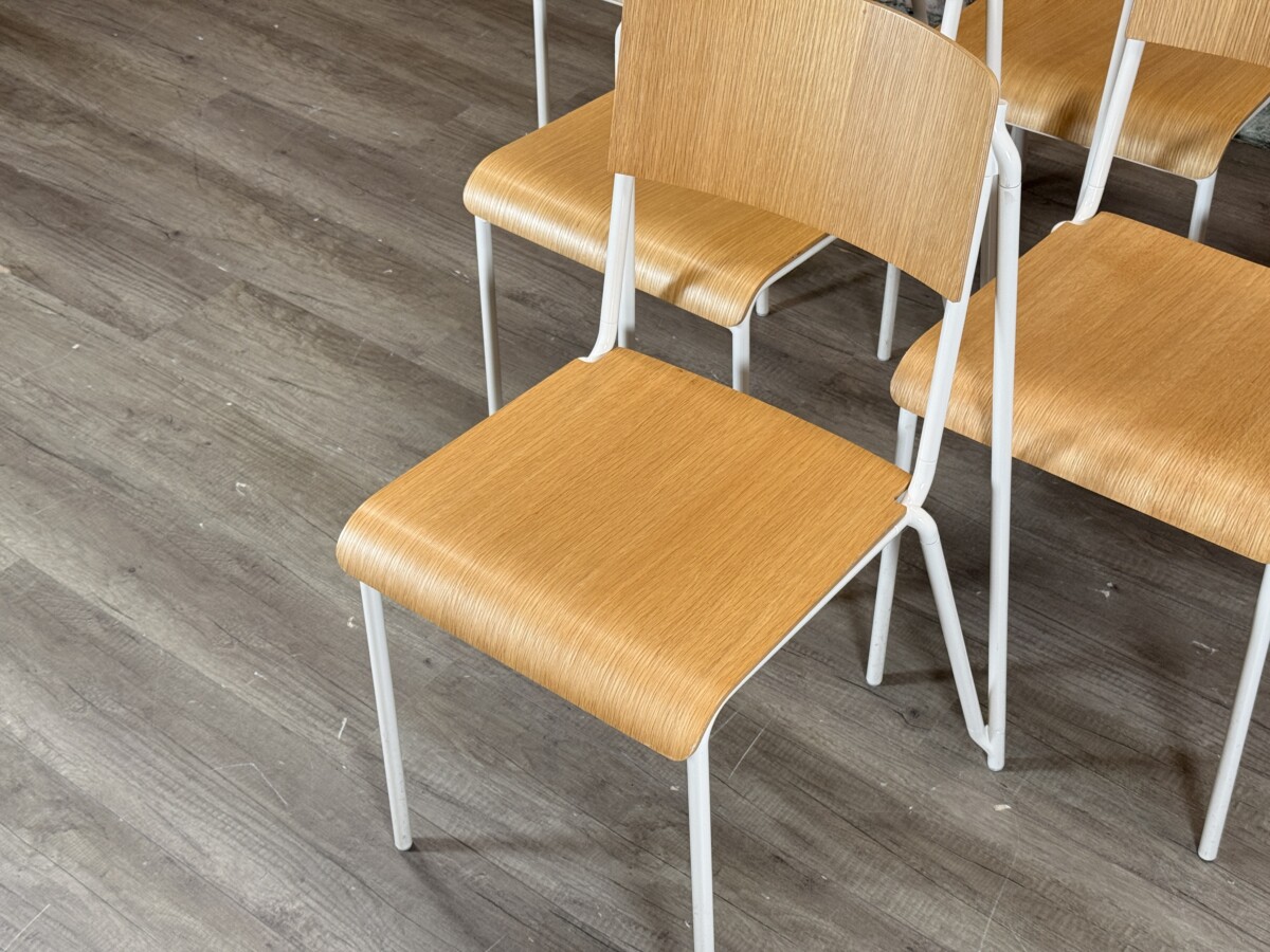 HAY Petit Standard Hout/Wit Set van 6 - Afbeelding 14