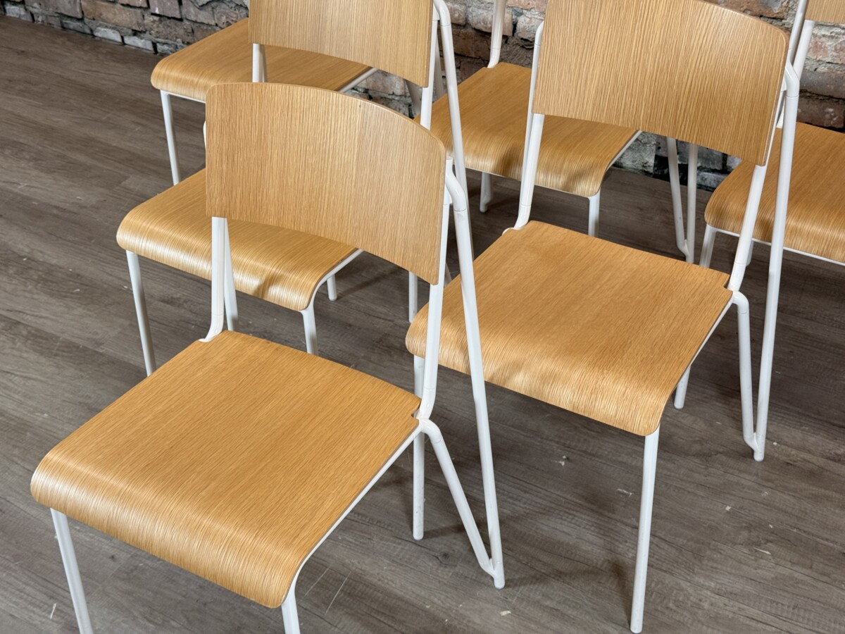 HAY Petit Standard Hout/Wit Set van 6 - Afbeelding 15