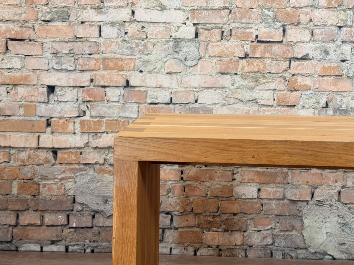 Eiken Design Tafel op Wielen - Afbeelding 5