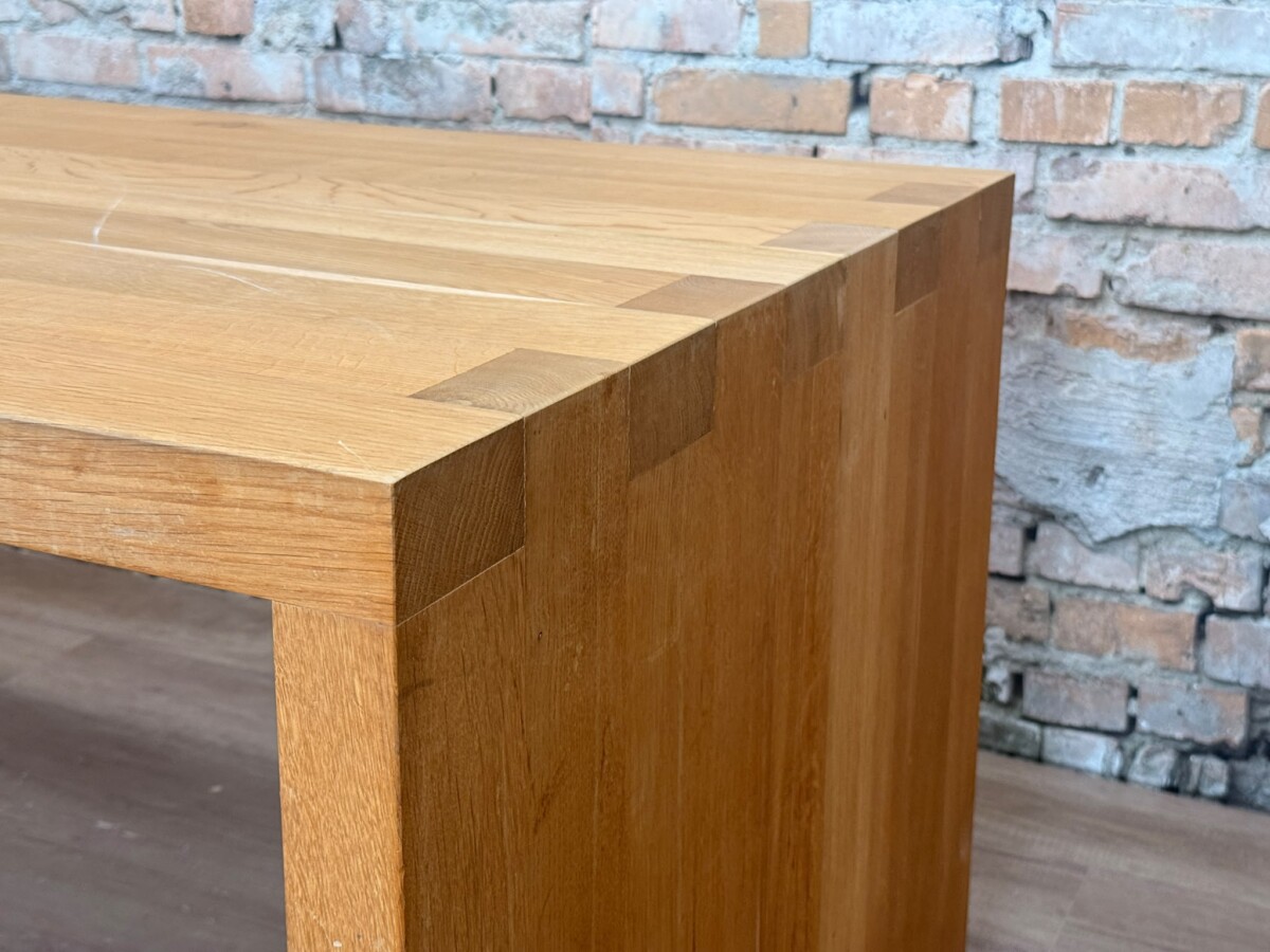 Eiken Design Tafel op Wielen - Afbeelding 4